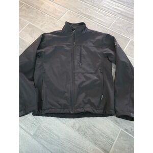 T Tech by Tumi‎ Mens Black Full Zip Softshell Jacket Outdoor Coat Size Medium